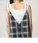 シアー チェック キャミソールワンピース