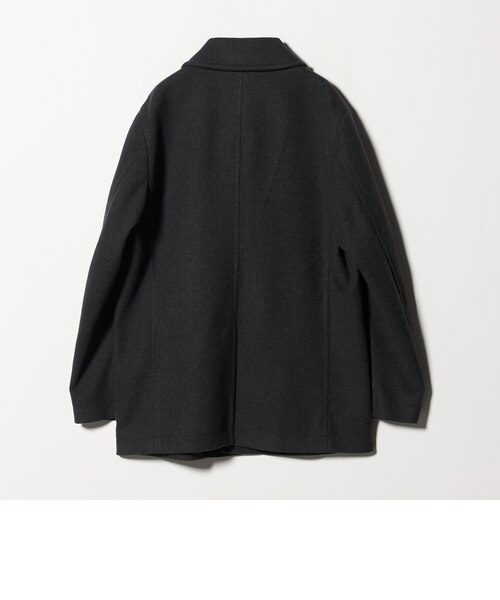 【NAVY】ニットメルトン ショールカラーコート<A DAY IN THE LIFE> A DAY IN THE LIFE コート ジャケット ニットメルトン ショールカラー