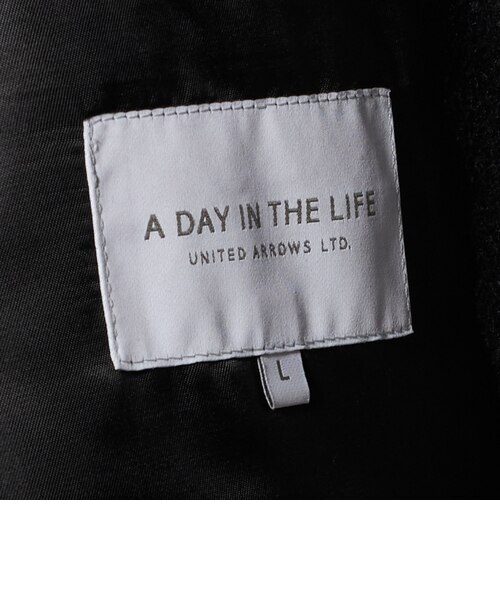 ニットメルトン ショールカラーコート＜A DAY IN THE LIFE