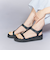 Tストラップ プラットフォーム サンダル