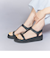 Tストラップ プラットフォーム サンダル
