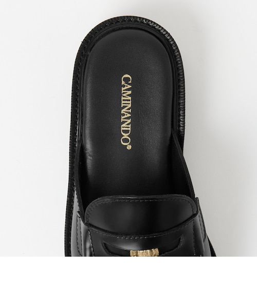 別注】＜CAMINANDO＞レザー コインローファー スライダー