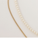 パールモチーフ2連 ネックレス -3WAY-