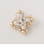 メタルボール×パールモチーフ ブローチ