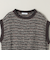 ＜ASTRAET＞ボーダー ノースリーブ クルーネックニット
