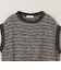 ＜ASTRAET＞ボーダー ノースリーブ クルーネックニット