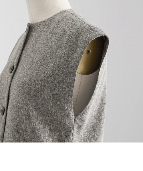 【期間限定値下げ】ベスト 「LOEFF」メランジ ツイル ベスト レディース LOEFF（ロエフ）の「＜LOEFF＞メランジ ツイル ベスト（ベスト）」 - WEAR