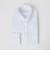 コットン ヘリンボーン ワイドカラー ドレスシャツ -イージーアイロン-
