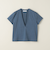 ＜ASTRAET＞コットンテンジク ディープVネックTシャツ