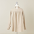 ＜conte＞ヘンプ バックスリット ギャザーシャツ