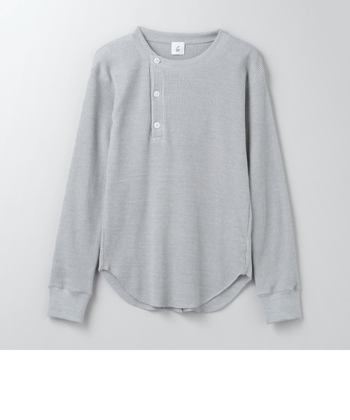 6(ROKU)＞バックスリット サーマル プルオーバー｜ユナイテッド