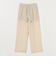 ＜ASTRAET＞シアー ウエストドローコード ワイドパンツ
