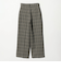 ブラッシュジャガード チェック タックワイドパンツ ‐ウォッシャブル‐＜A DAY IN THE LIFE＞