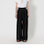ツイル リボンベルト ワイドパンツ