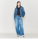 ＜ASTRAET＞11.5オンス ジップ デニムブルゾン