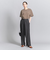 フロントタック ワイドパンツ