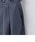 ＜6(ROKU)＞タック オーバー パンツ