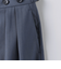 ＜6(ROKU)＞タック オーバー パンツ