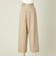 ＜conte＞ラップ チノ テーパードワイドパンツ