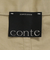 ＜conte＞ラップ チノ テーパードワイドパンツ