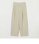 ポリエステルブレンド バックゴム タックワイドパンツ