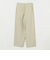 ポリエステルブレンド バックゴム タックワイドパンツ