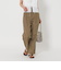 ポリエステルブレンド バックゴム タックワイドパンツ