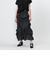 ＜ASTRAET＞タフタ シャーリング ロングスカート