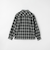 ＜GLR or＞オンブレ チェック ジップ 長袖 シャツ