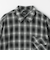 ＜GLR or＞オンブレ チェック ジップ 長袖 シャツ