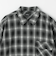 ＜GLR or＞オンブレ チェック ジップ 長袖 シャツ