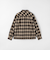 ＜GLR or＞オンブレ チェック ジップ 長袖 シャツ