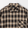 ＜GLR or＞オンブレ チェック ジップ 長袖 シャツ