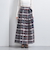 シアー チェック  ラップスカート