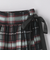 シアー チェック  ラップスカート