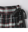 シアー チェック  ラップスカート