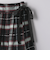 シアー チェック  ラップスカート
