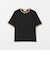 リブ バイカラーパイピング Tシャツ