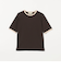 リブ バイカラーパイピング Tシャツ