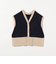 ミニマル 2WAY ニットベスト