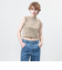 ＜ASTRAET＞コットン ハイネック ノースリーブカットソー