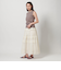 コットン タックティアード マキシスカート