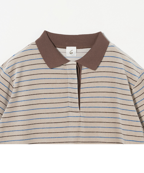 6(ROKU)＞ベロア ボーダーワンピース｜ユナイテッドアローズ