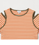 ボーダー 肩スリット Tシャツ / キッズ  140cm-160cm