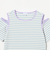 ボーダー 肩スリット Tシャツ / キッズ  140cm-160cm