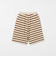 ミニ裏毛 ボーダー ショートパンツ / キッズ  140cm-160cm
