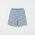 ミニ裏毛 ボーダー ショートパンツ / キッズ  100cm-130cm