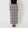 チェック タイトマキシ スカート