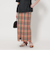 チェック タイトマキシ スカート