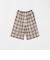 ＜6(ROKU)＞チェック ショートパンツ